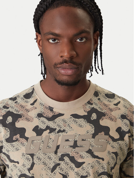 Guess Guess T-shirt Z6RI05 I3Z14 Bež Regular Fit