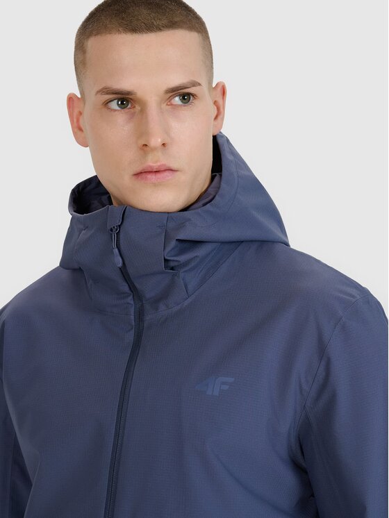 4F 4F Μπουφάν μεταβατικό 4FWSS25TTJAM704-22S Σκούρο μπλε Regular Fit
