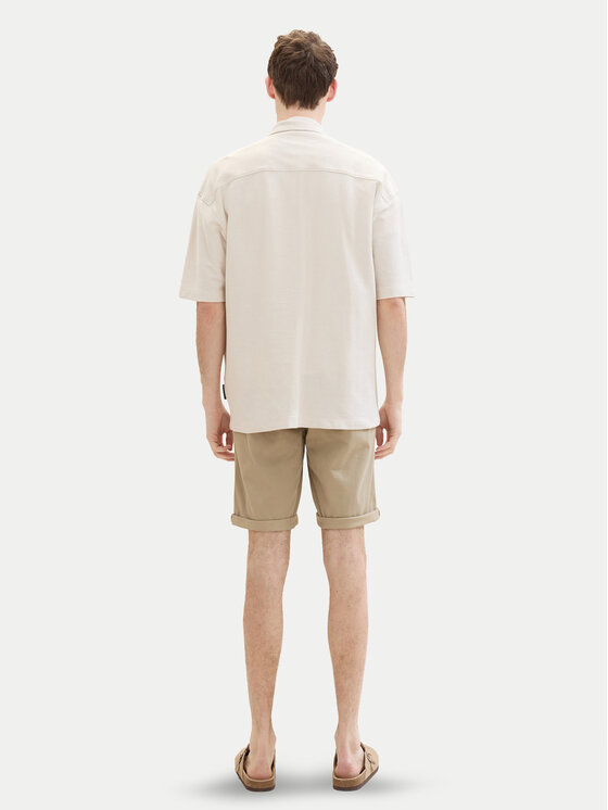 Tom Tailor Tom Tailor Шорти от плат 1040227 Бежов Slim Fit