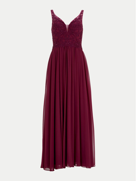 Hey Kyla Hey Kyla Abendkleid 5AI070HK Dunkelrot Regular Fit