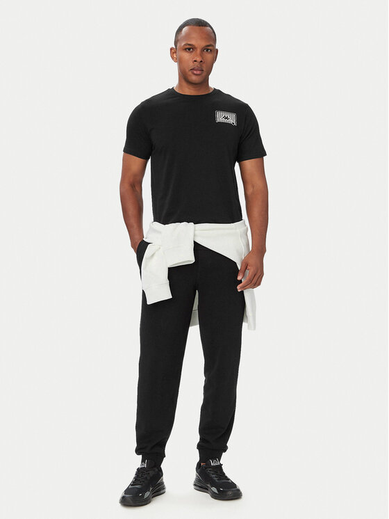 Kappa Kappa T-Shirt 322P14W Czarny Regular Fit