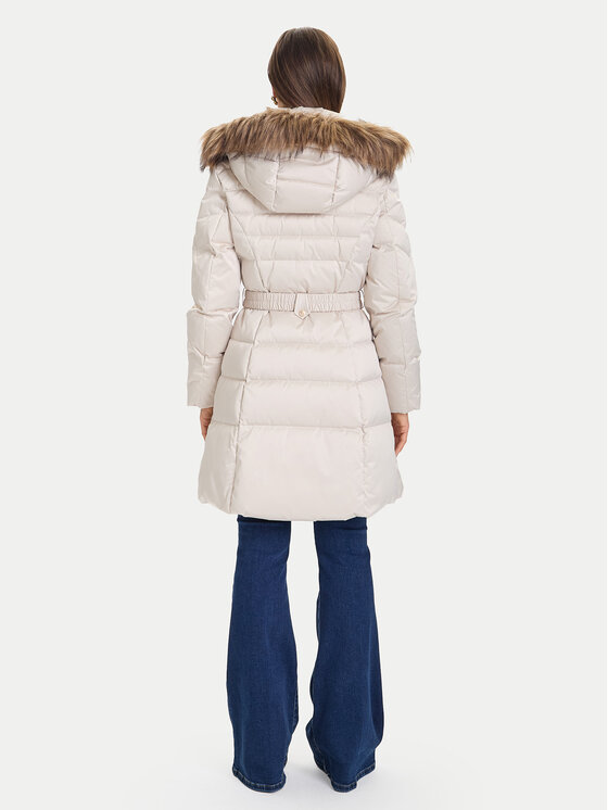 Guess Guess Zimski plašč W5BL30 W2802 Écru Regular Fit