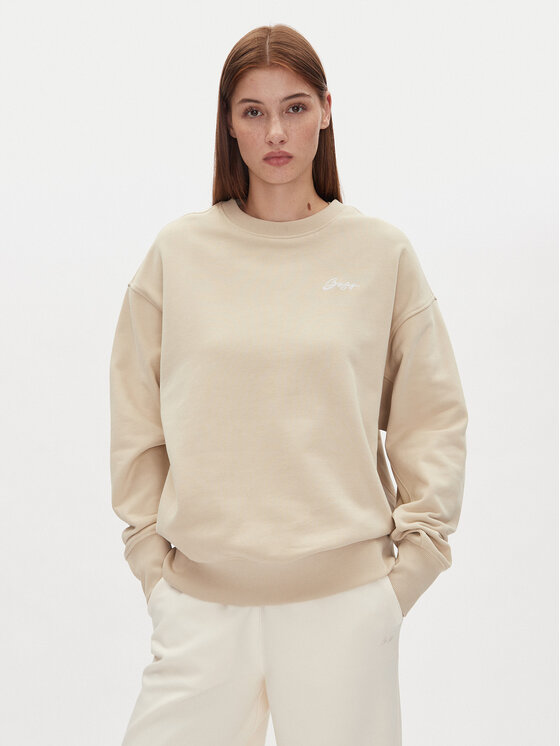 BOSS BOSS Majica dugih rukava 50540266 Bež Regular Fit