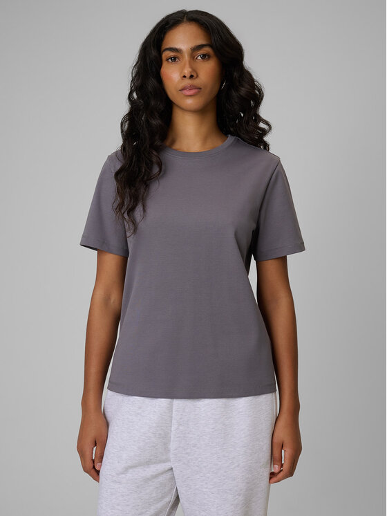 4F 4F T-Shirt BASIC+ Szary Regular Fit