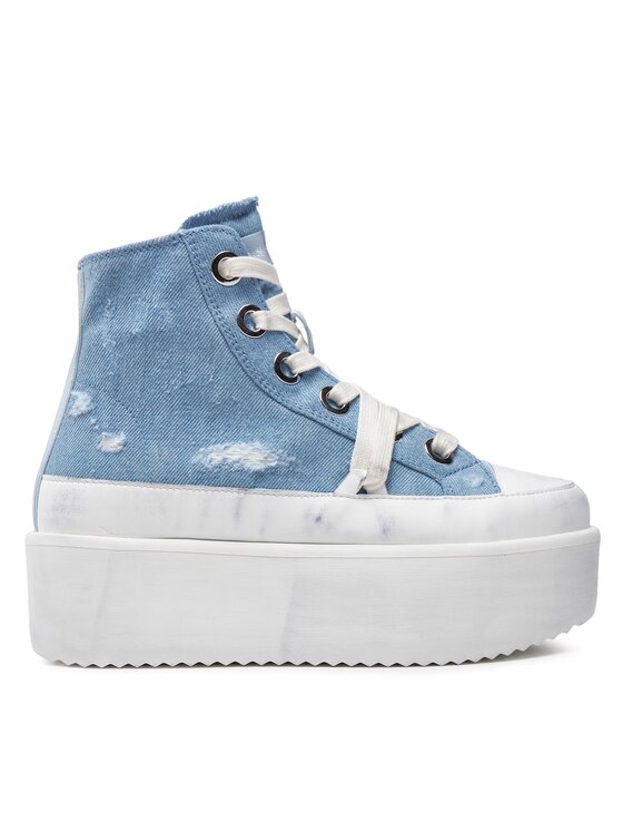 Sneakers Inuikii Levy Jeans High 30103-058 Light Blue