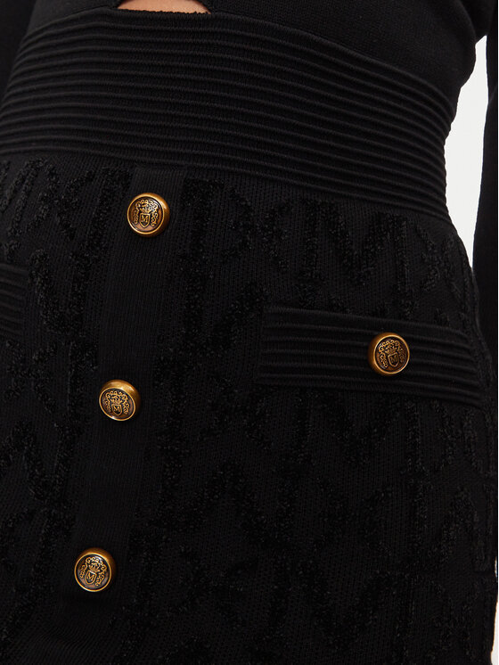 Marciano Guess Guess Rochie tricotată 4BGK04 5661Z Negru Bodycon Fit