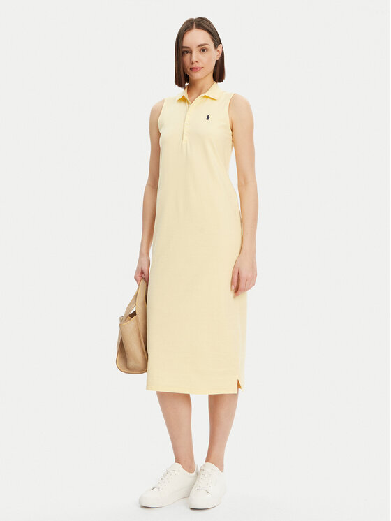 Polo Ralph Lauren Polo Ralph Lauren Rochie de zi 211968292005 Galben Regular Fit