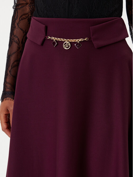 Rinascimento Rinascimento Trapeces svārki CFC0126216003 Bordo Regular Fit