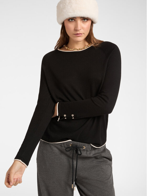 Elena Mirò Elena Mirò Cardigan M521Z000662N033 Nero Regular Fit