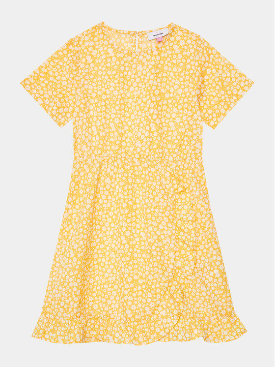 Vero Moda Girl Šaty 10287397 Žltá Regular Fit