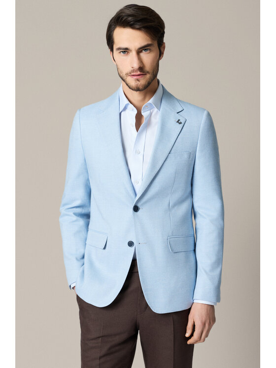 Lancerto Lancerto Marynarka Tropea MA131126000023 Niebieski Slim Fit