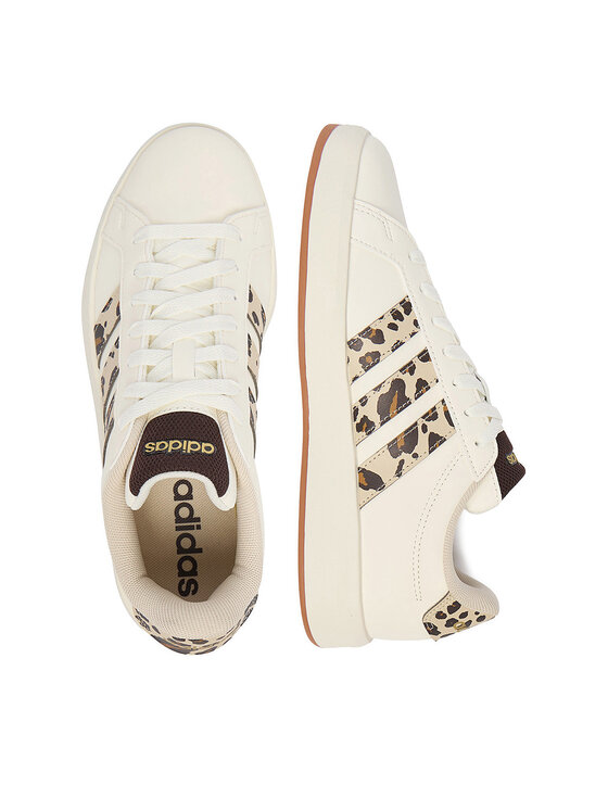 adidas adidas Sneakersy CEO-GRAND COURT 3.0 J KJ4849 Kremowy