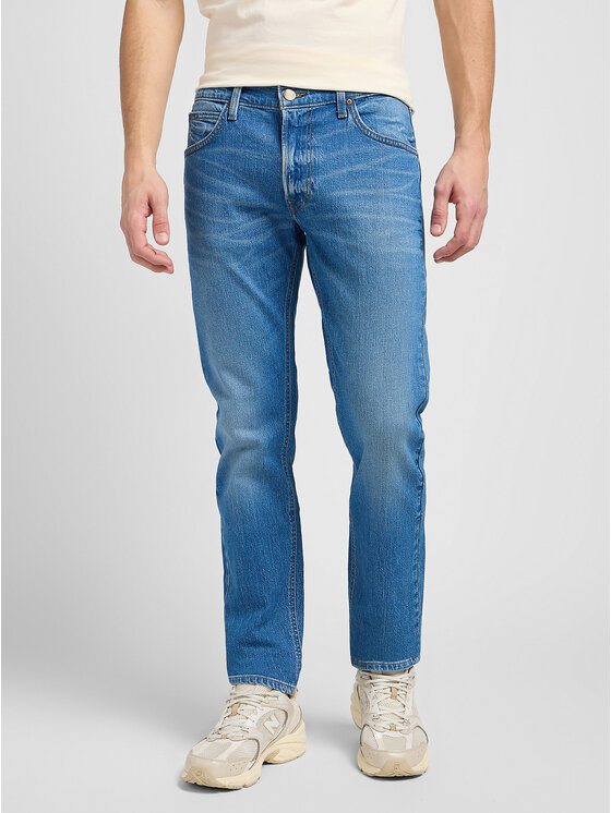 Lee Lee Jeansy DAREN ZIP FLY Niebieski Straight Fit