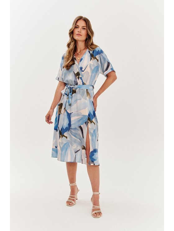 NAOKO Každodenné šaty Painted Skies Modrá Regular Fit