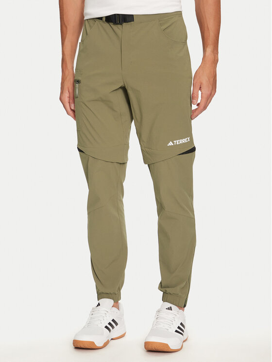 adidas adidas Штани outdoor Terrex Utilitas IQ3505 Зелений Regular Fit