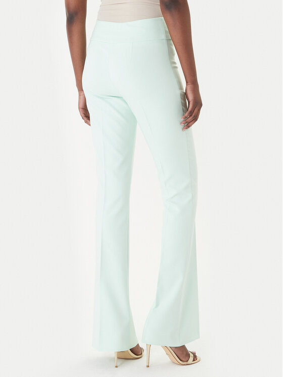 Rinascimento Rinascimento Kalhoty z materiálu CFC0127876003 Zelená Slim Fit