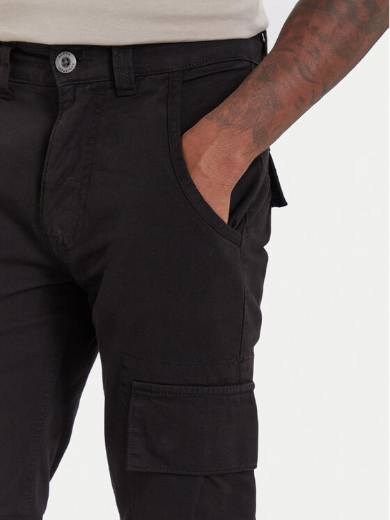 Alpha Industries Alpha Industries Bavlnené nohavice Agent 158205 Čierna Regular Fit