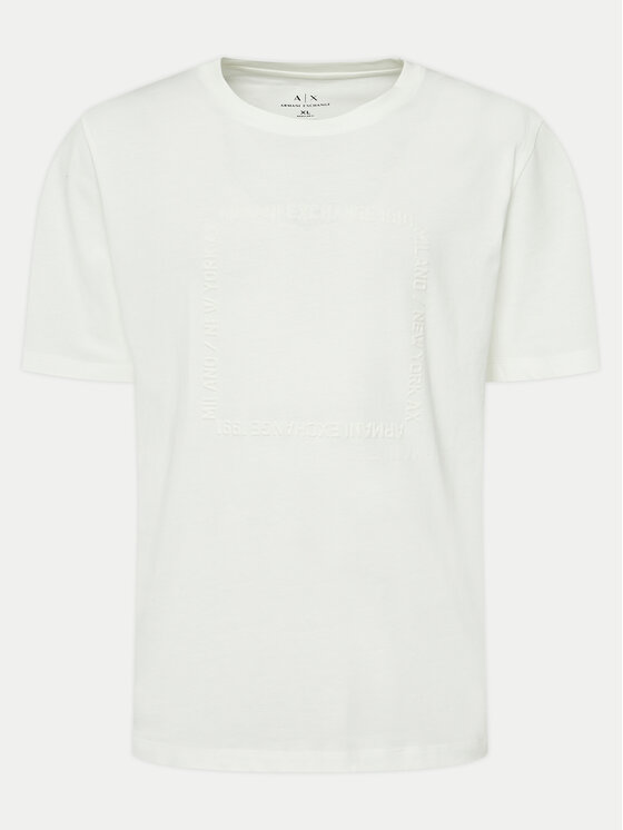 Armani Exchange Armani Exchange Majica 6DZTLN ZJ9JZ 1116 Bela Regular Fit