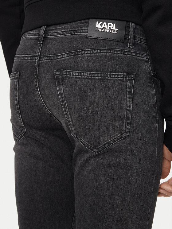 KARL LAGERFELD KARL LAGERFELD Džinsi 265840 500830 Melns Slim Fit