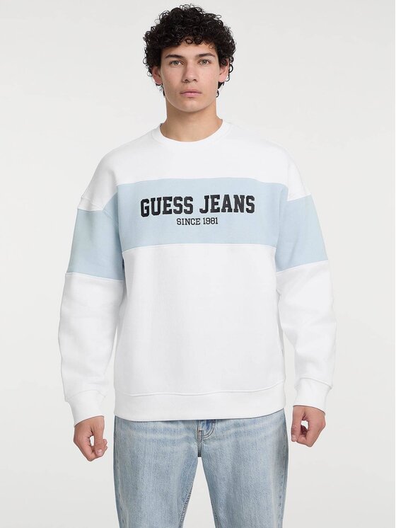 Guess Guess Bluza 168465 Błękitny Classic Fit