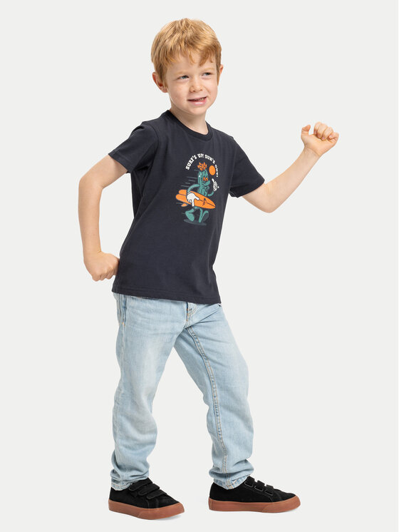 Quiksilver Quiksilver Marškinėliai Ev Gone Surfing EQKZT03569 Juoda Regular Fit