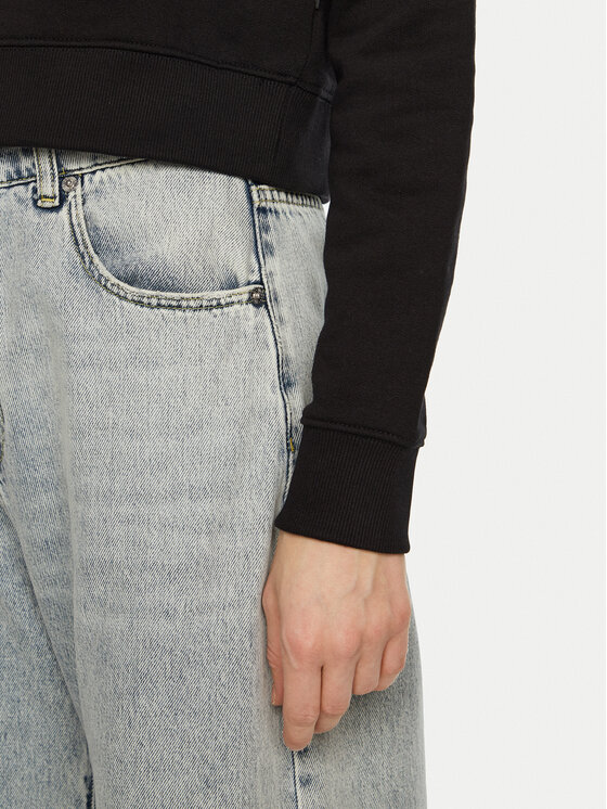 Guess Jeans Guess Jeans Felpa W5RQ29 K68I4 Nero Regular Fit