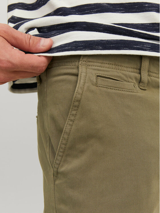 Jack & Jones Jack & Jones Chinosy Harlow 12242188 Zielony Tapered Fit