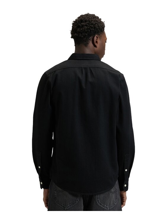 Lee Lee Koszula 112376555 Czarny Regular Fit
