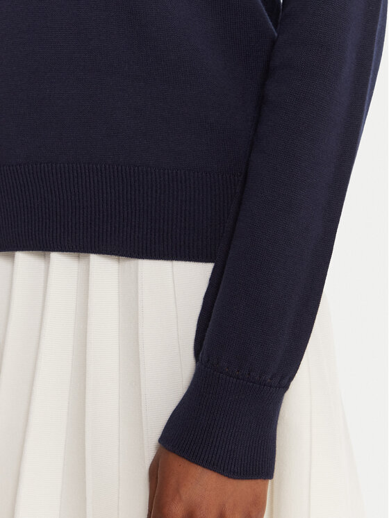 Lacoste Lacoste Sweter AF4145 Granatowy Regular Fit
