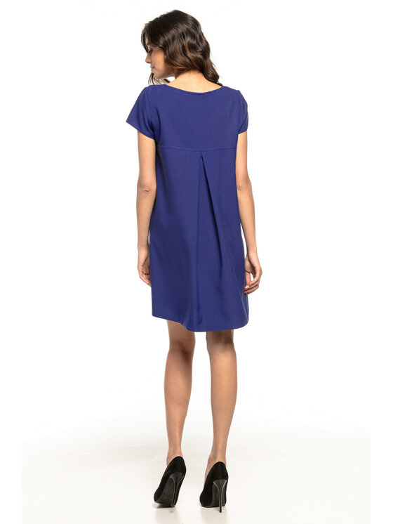 Tessita Tessita Sukienka koktajlowa T261 Granatowy Straight Fit