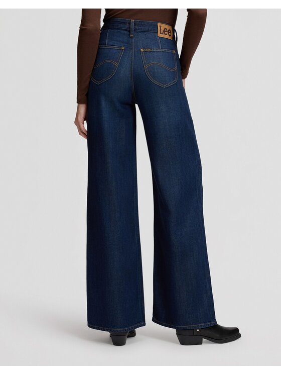 Lee Lee Jeansy STELLA Niebieski Wide Leg