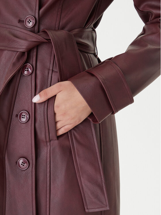 Bardot Bardot Prijelazni kaput 59899JB4 Tamnocrvena Regular Fit