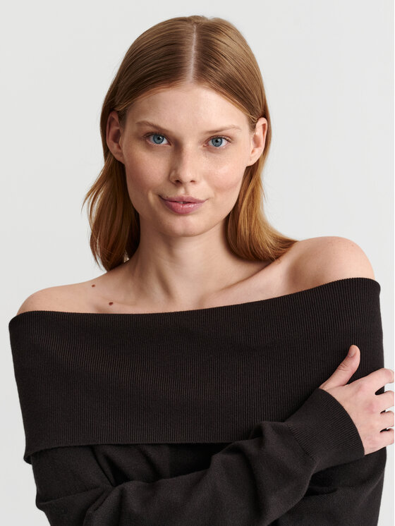 TATUUM TATUUM Sweter SELENA Brązowy Classic Fit