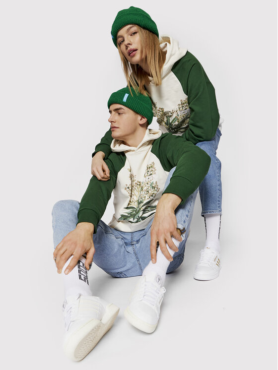 Felpa Unisex College Bloom Verde Regular Fit