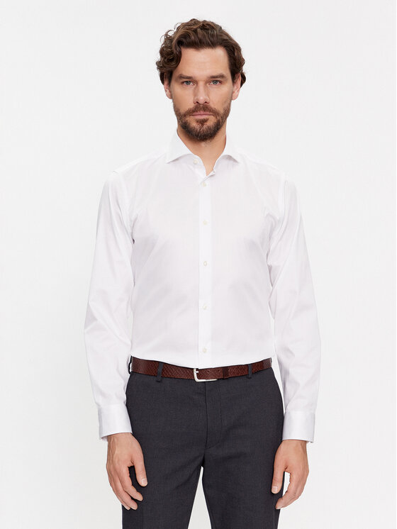 JOOP! Košeľa 30034392 Biela Slim Fit