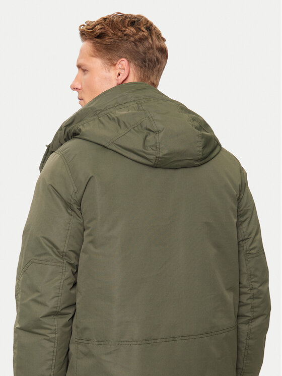 Gap Gap Žieminė striukė 726377-00 Žalia Regular Fit