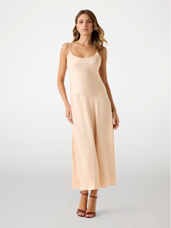 Guess Guess Každodenní šaty 177729 Růžová Classic Fit