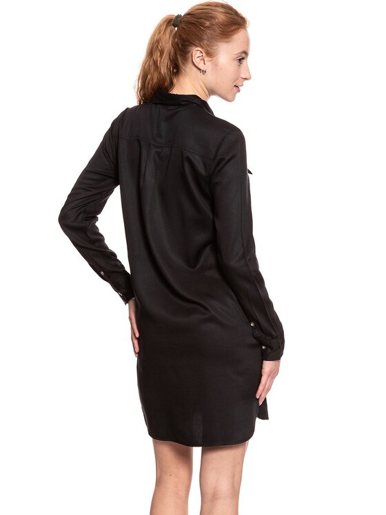 Wrangler Wrangler Vestito da giorno LS UTILITY DRESS Nero Regular Fit
