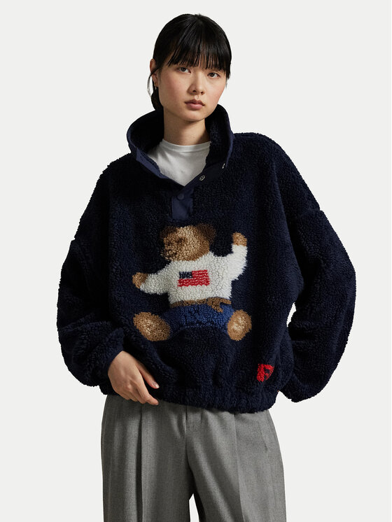 Polo Ralph Lauren Polo Ralph Lauren Polár kabát 211971768001 Sötétkék Relaxed Fit
