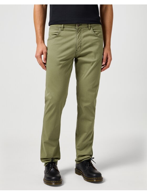 Wrangler Wrangler Jeansy GREENSBORO Zielony Slim Leg