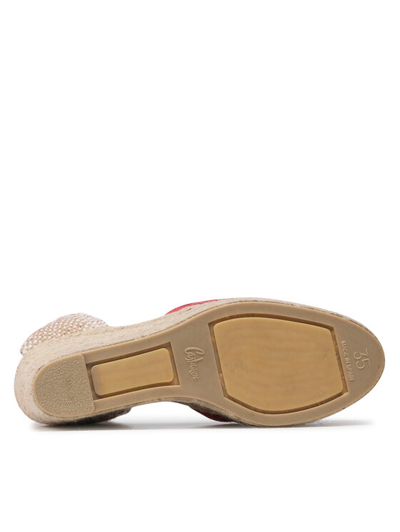 Castañer Castañer Espadryle Chiara/8ED/002 021668-604 Czerwony