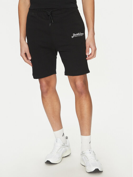 Jack & Jones Jack & Jones Komplet t-shirt i szorty sportowe Beau 12277466 Czarny Relaxed Fit