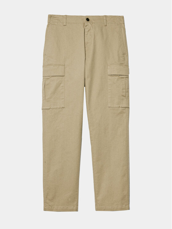 Sisley Sisley Παντελόνι υφασμάτινο 4H2FSF03P Μπεζ Straight Fit