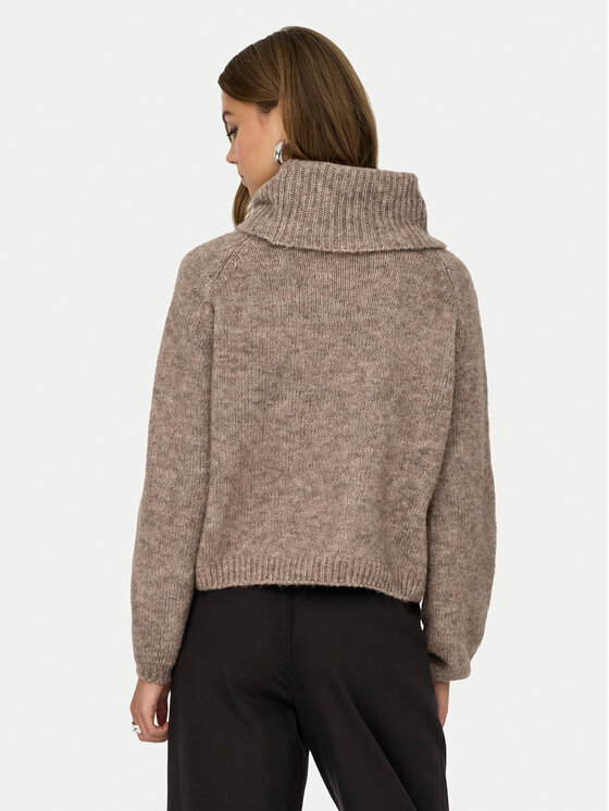 ONLY ONLY Dolčevita Gila 15358571 Smeđa Regular Fit