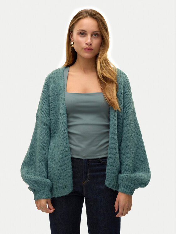 Vero Moda Vero Moda Кардиган Maybe 10273101 Зелений Oversize