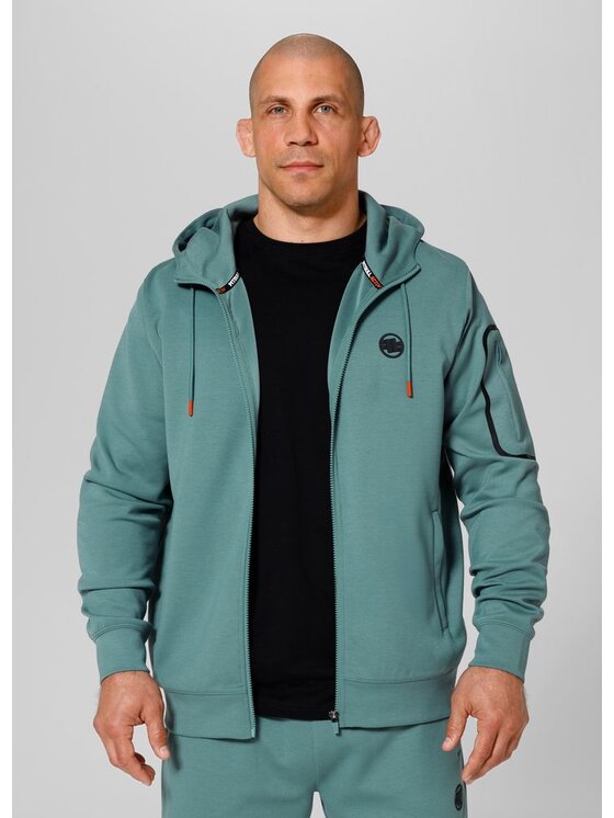 PITBULL PITBULL Bluza Explorer Zielony Regular Fit