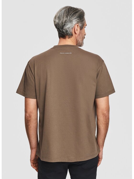 Pako Lorente Pako Lorente T-Shirt P26SF-TT-003 Brązowy Oversize