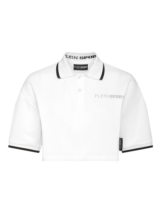 Plein Sport Plein Sport Polo 12965 Biały Regular Fit