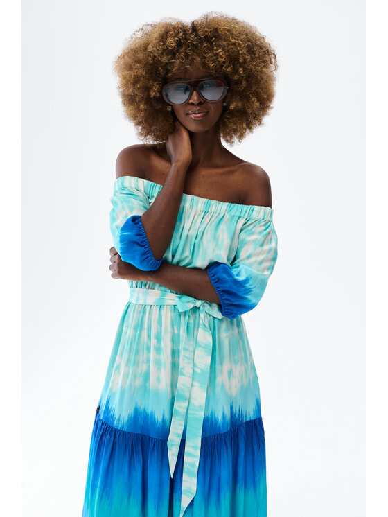 blue shadow blue shadow Sukienka codzienna Iskra Niebieski Regular Fit