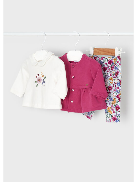Completo felpa, maglia e leggings 2702 Rosa